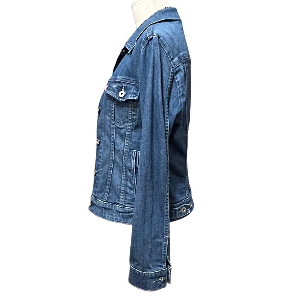 Levi's Women's Fitted Denim Trucker JacketJean Jacket Women's Med Indie Boho - Picture 4 of 9